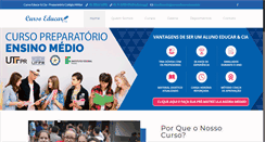 Desktop Screenshot of cursoeducarecia.com.br