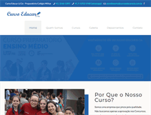 Tablet Screenshot of cursoeducarecia.com.br